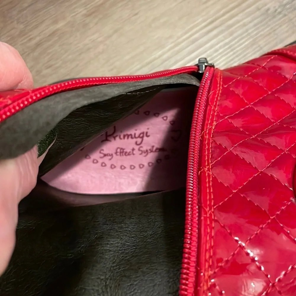 Primigi Red Quilted patent leather‎ boots size 36/5.5